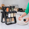 MalikaMart 18 Jar Rotating Spice Rack